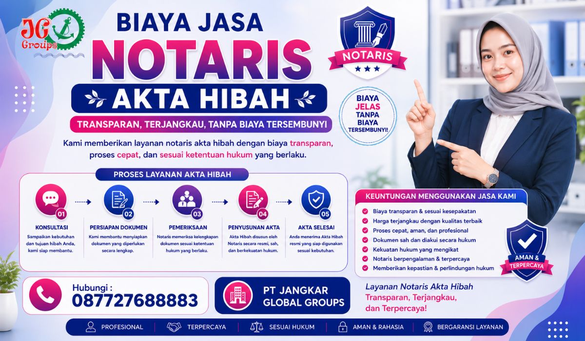 Biaya Jasa Notaris Akta Hibah Transparan, Terjangkau,