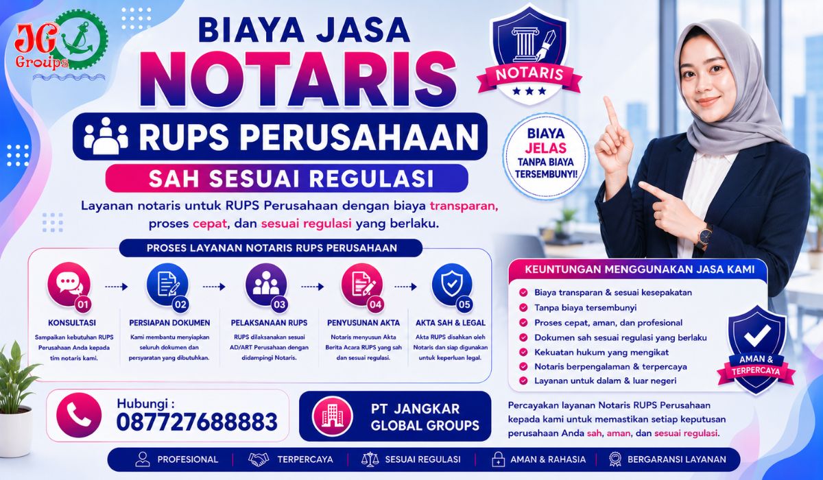 Biaya Jasa Notaris RUPS Perusahaan Sah Sesuai Regulasi