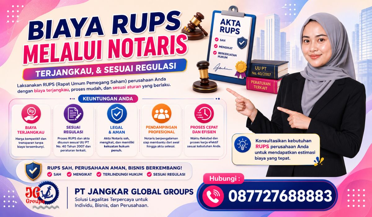 Biaya RUPS Melalui Notaris Terjangkau, & Sesuai Regulasi