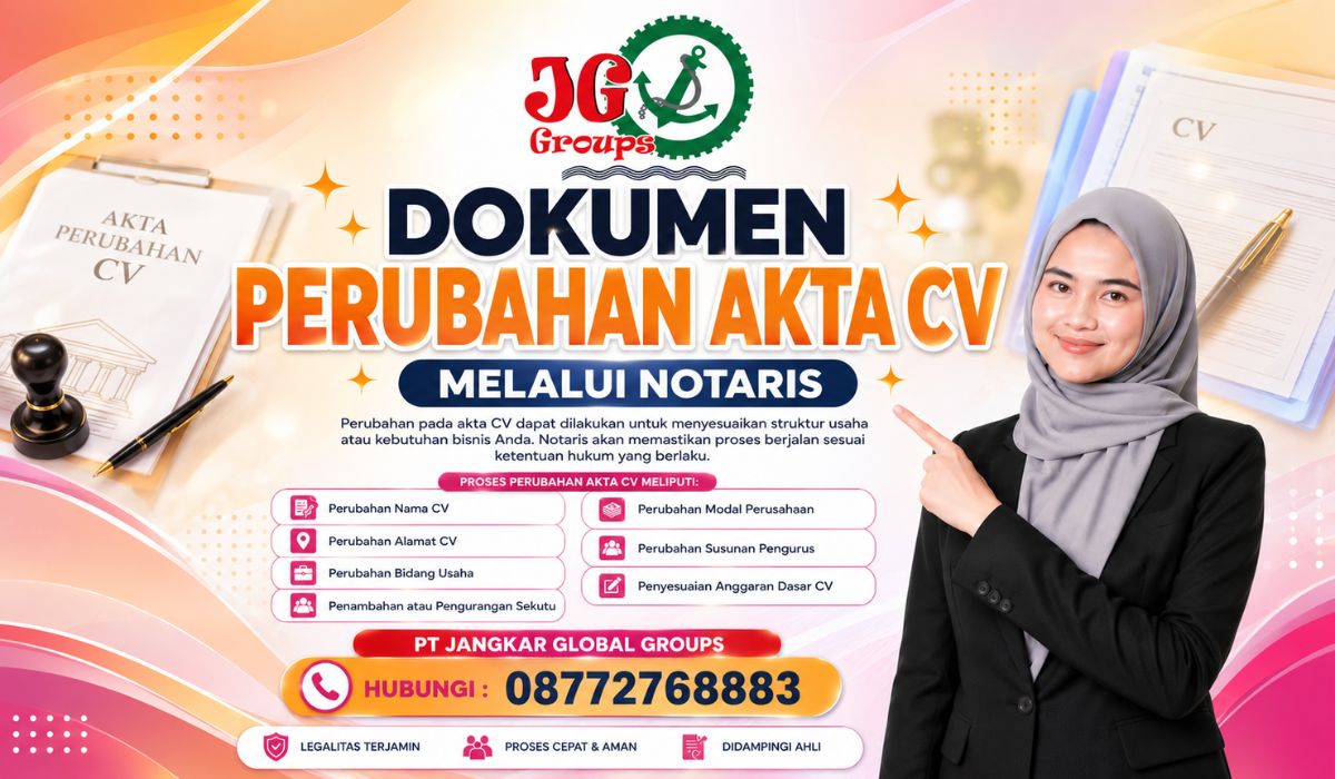 Dokumen Perubahan Akta CV Melalui Notaris