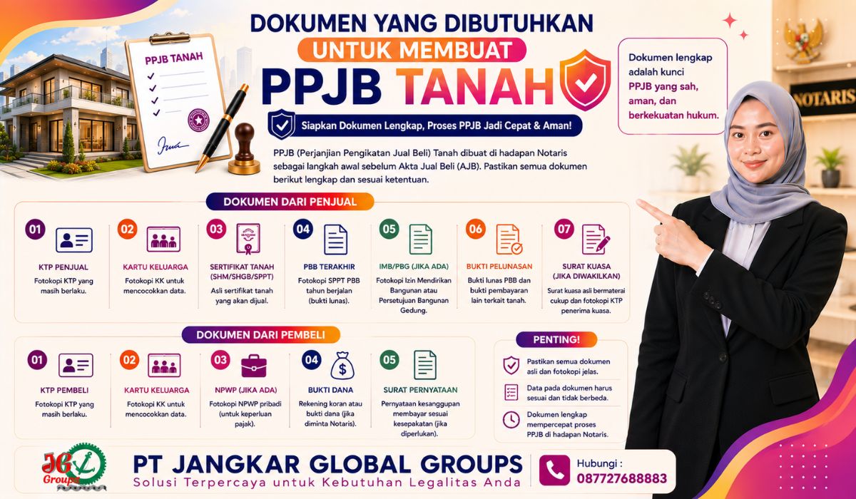 Dokumen yang Dibutuhkan untuk Membuat PPJB Tanah