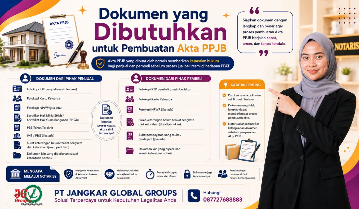 Dokumen yang Dibutuhkan untuk Pembuatan Akta PPJB