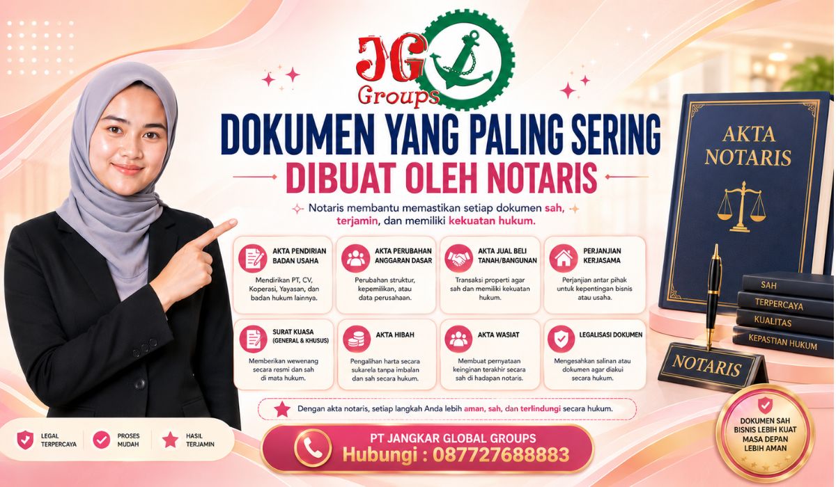 Dokumen yang Paling Sering Dibuat oleh Notaris