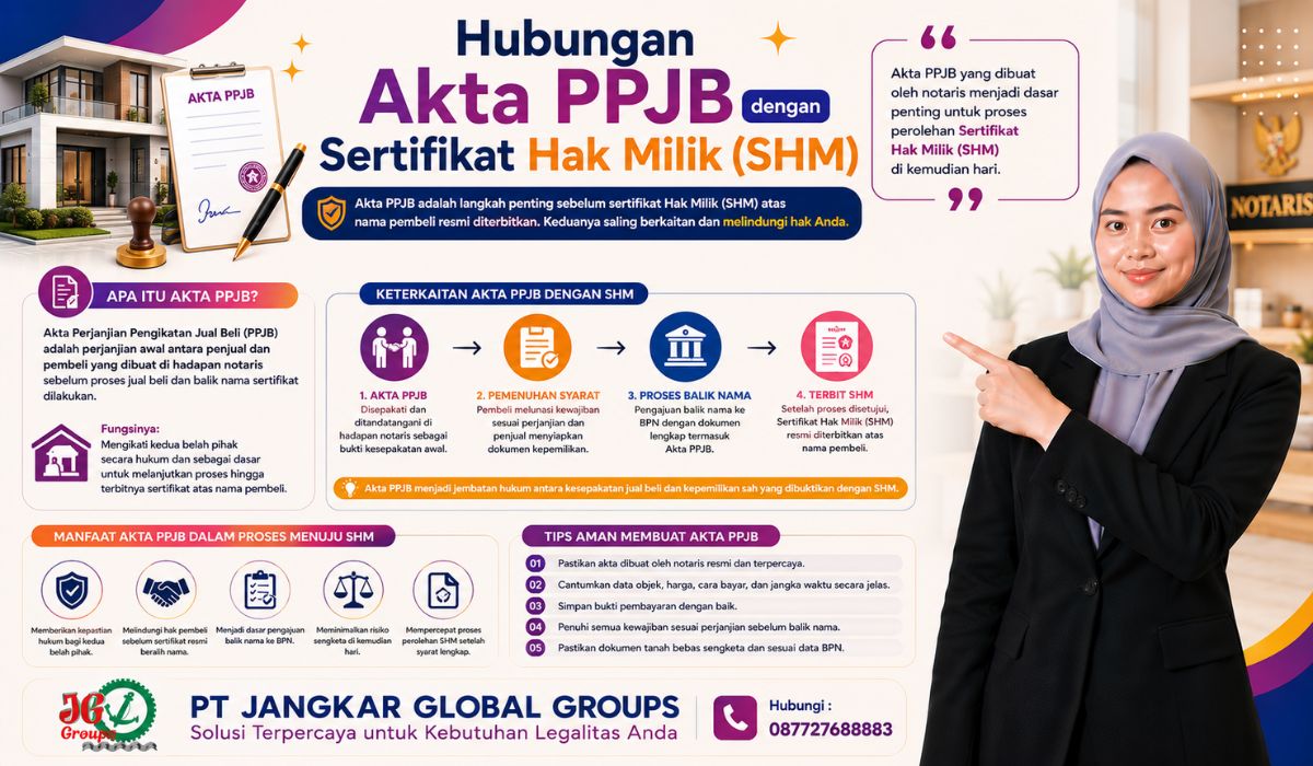 Hubungan Akta PPJB dengan Sertifikat Hak Milik (SHM)