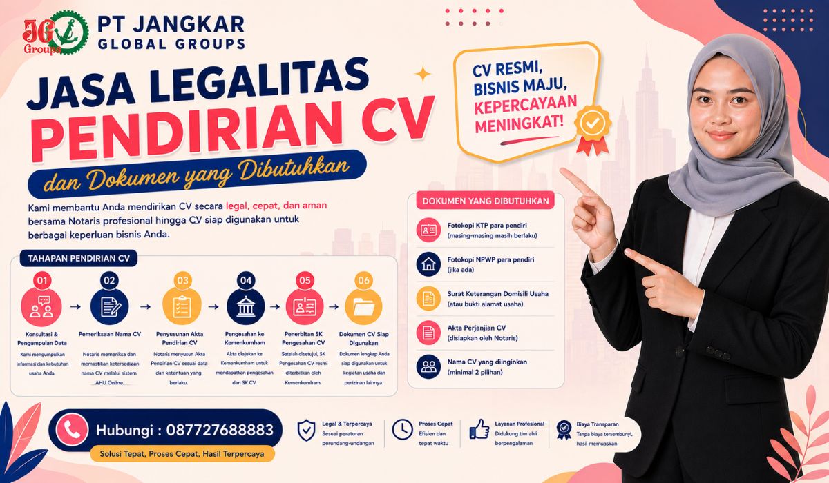 Jasa Legalitas Pendirian CV dan Dokumen yang Dibutuhkan