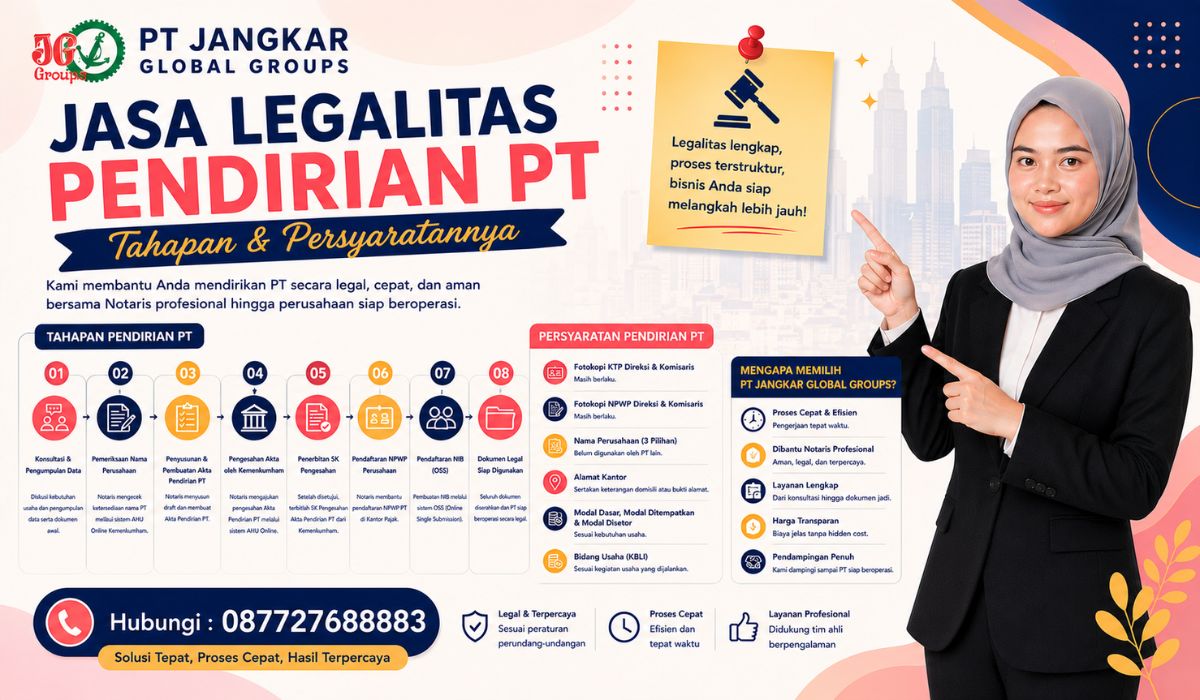 Jasa Legalitas Pendirian PT Tahapan dan Persyaratannya