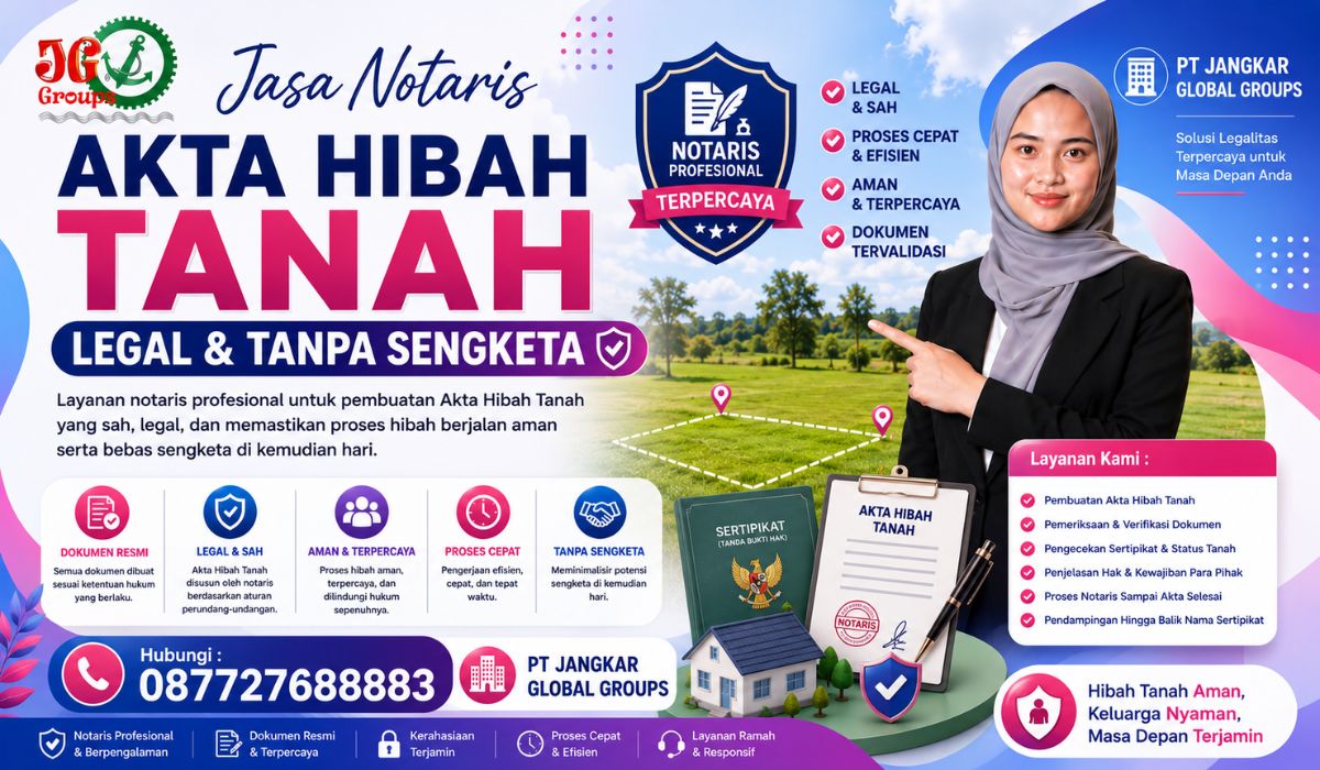Jasa Notaris Akta Hibah Tanah Legal & Tanpa Sengketa