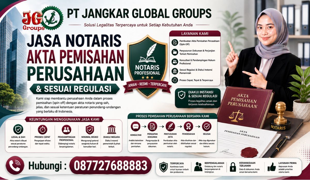 Jasa Notaris Akta Pemisahan Perusahaan & Sesuai Regulasi