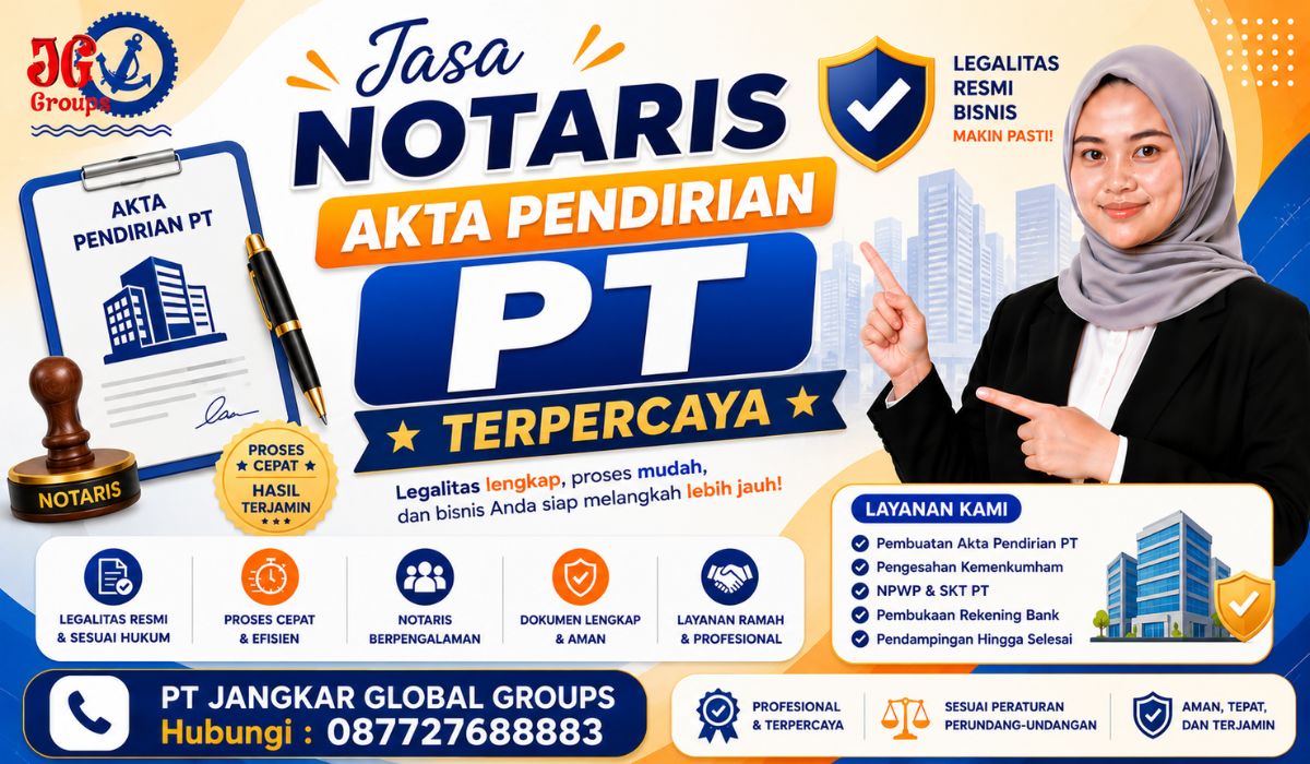 Jasa Notaris Akta Pendirian PT Terpercaya
