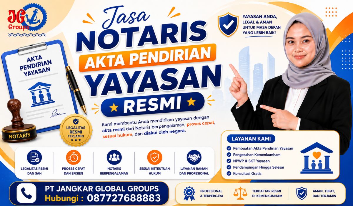 Jasa Notaris Akta Pendirian Yayasan Resmi