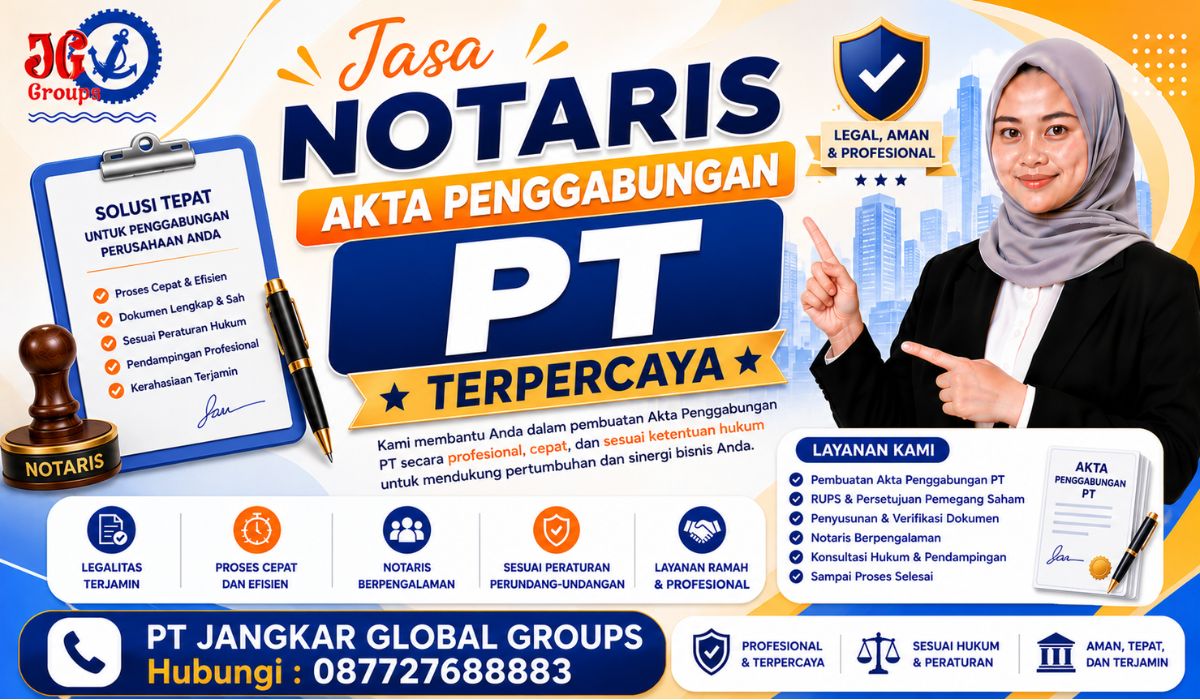Jasa Notaris Akta Penggabungan PT Terpercaya