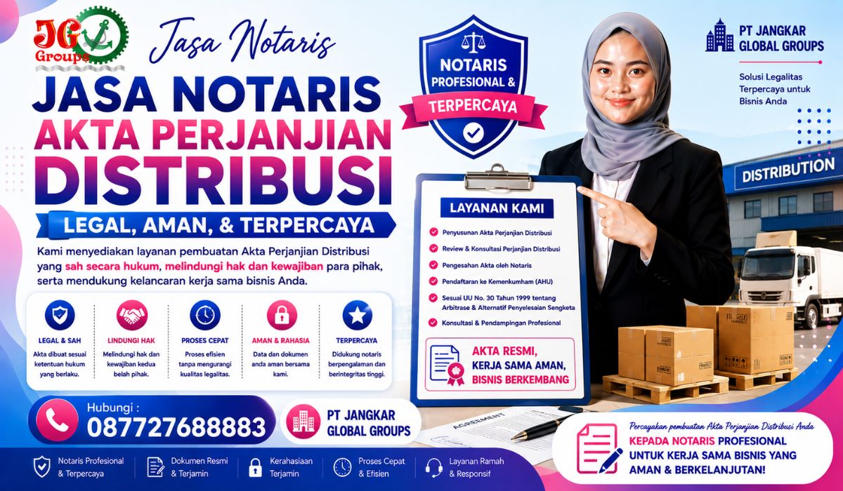 Jasa Notaris Akta Perjanjian Distribusi