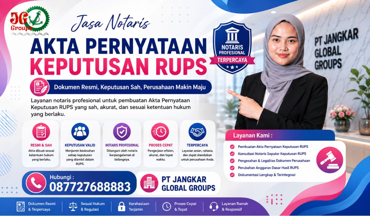 Jasa Notaris Akta Pernyataan Keputusan RUPS
