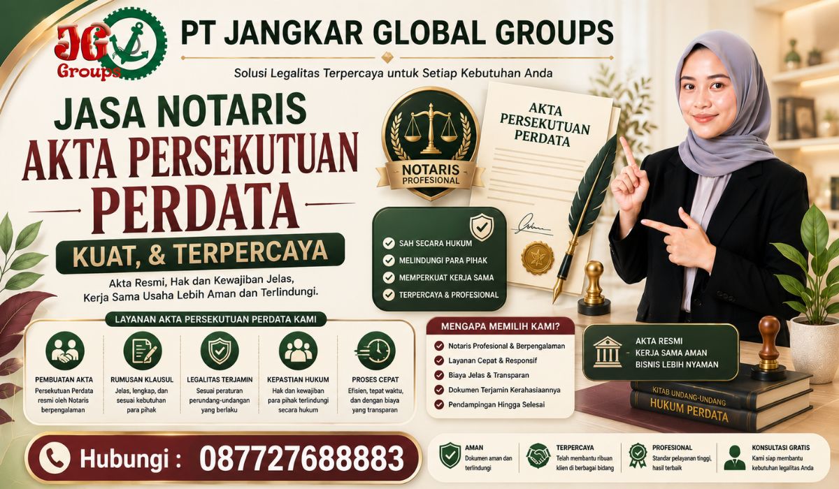 Jasa Notaris Akta Persekutuan Perdata Kuat, & Terpercaya