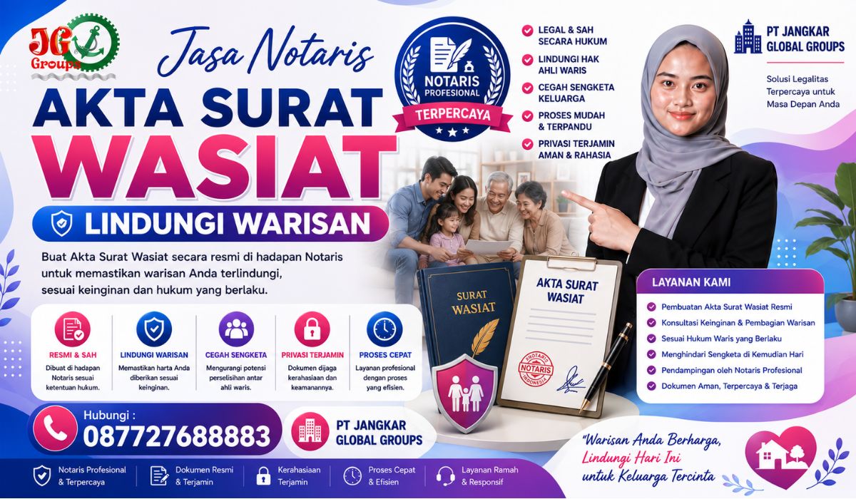 Jasa Notaris Akta Surat Wasiat Lindungi Warisan