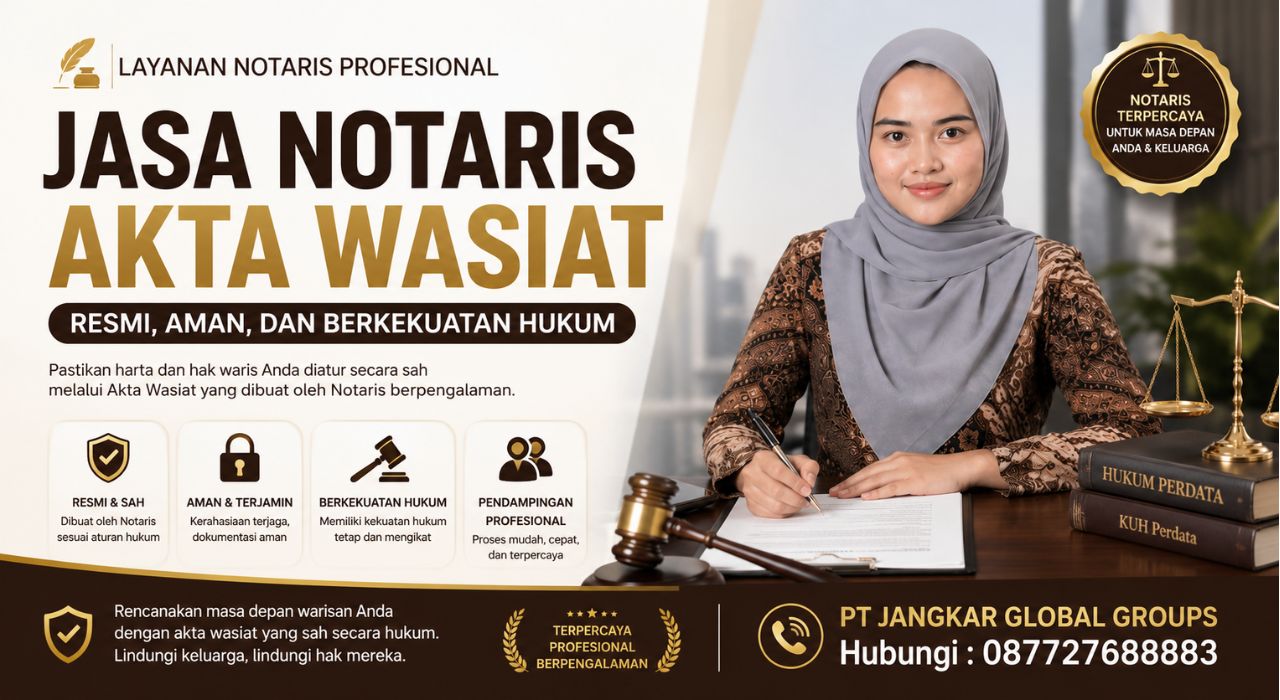 Jasa Notaris Akta Wasiat Resmi, Aman, dan Berkekuatan Hukum