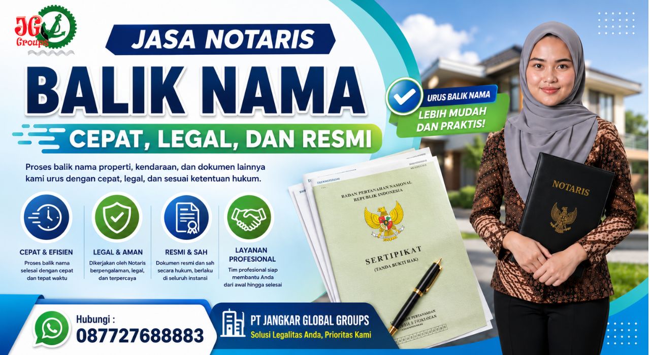 Jasa Notaris Balik Nama Cepat, Legal, Dan Resmi