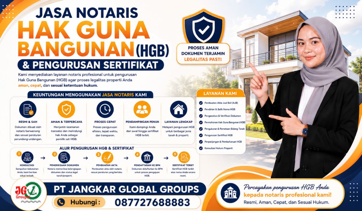 Jasa Notaris Hak Guna Bangunan (HGB) & Pengurusan Sertifikat