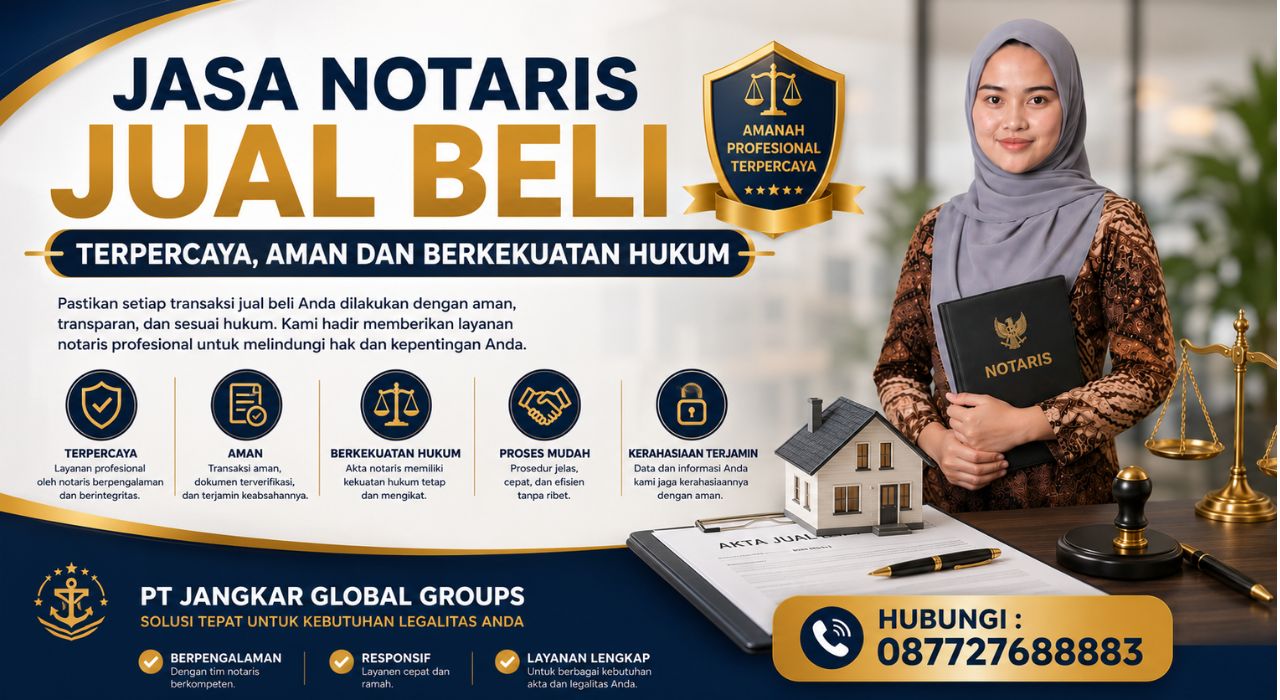 Jasa Notaris Jual Beli Terpercaya, Aman dan Berkekuatan Hukum