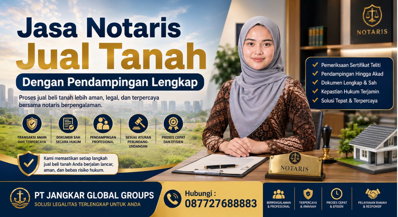 Jasa Notaris Jual Tanah Dengan Pendampingan Lengkap