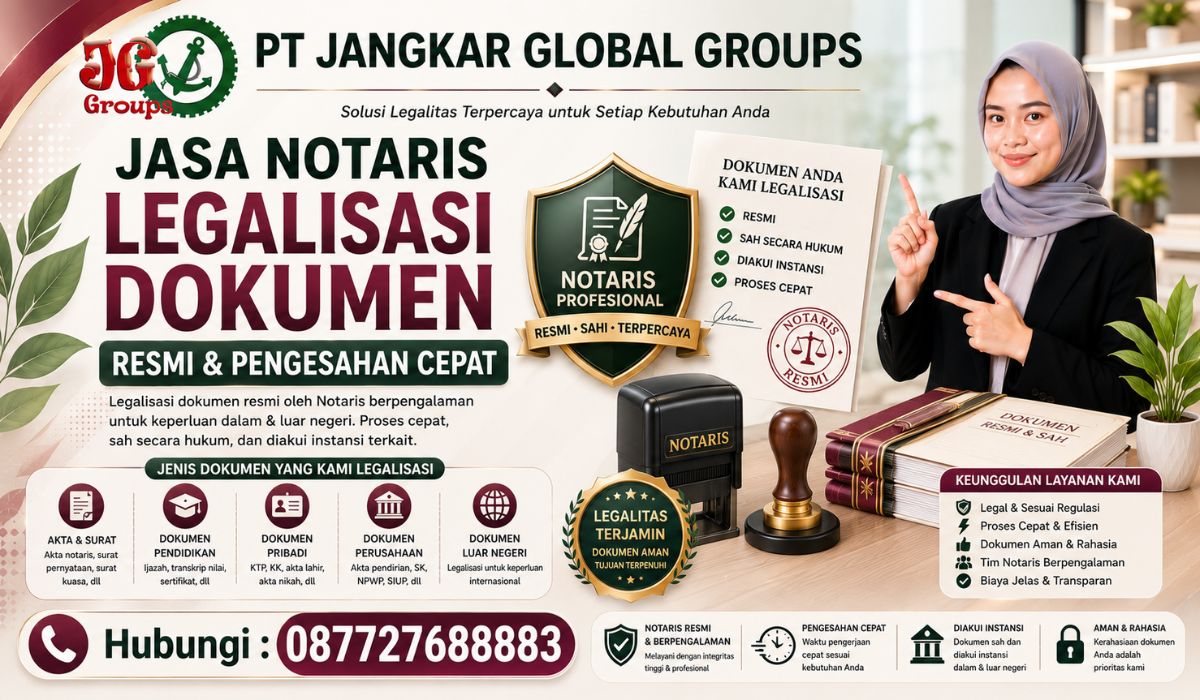 Jasa Notaris Legalisasi Dokumen Resmi & Pengesahan Cepat