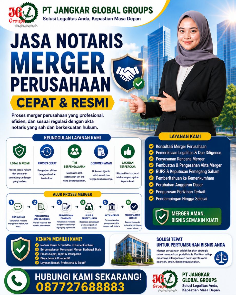Jasa Notaris Merger Perusahaan Cepat & Resmi