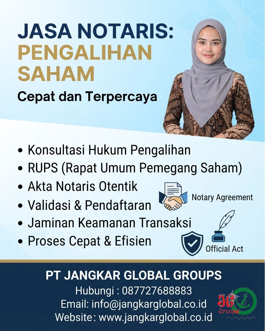 Jasa Notaris Pengalihan Saham Cepat dan Terpercaya