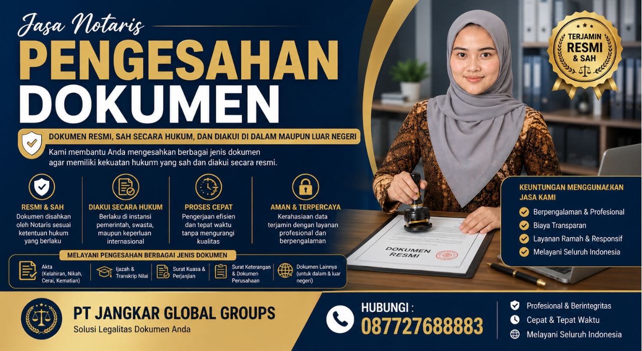 Jasa Notaris Pengesahan Dokumen