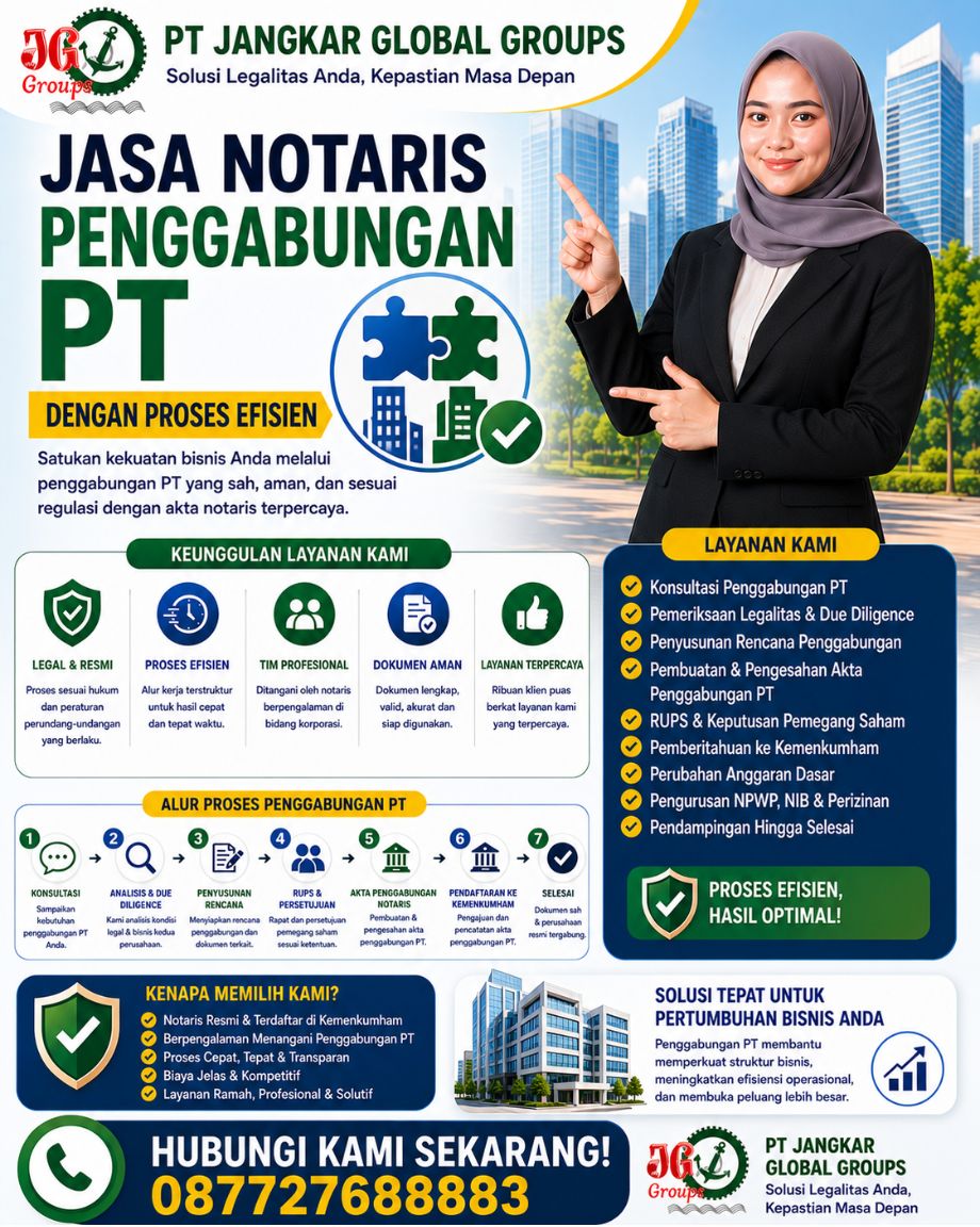 Jasa Notaris Penggabungan PT Dengan Proses Efisien