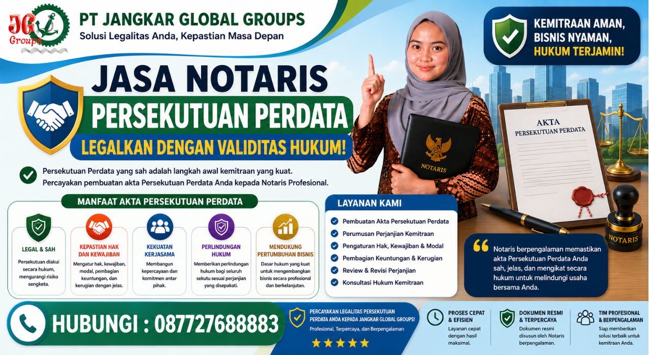 Jasa Notaris Persekutuan Perdata Legalkan dengan Validitas