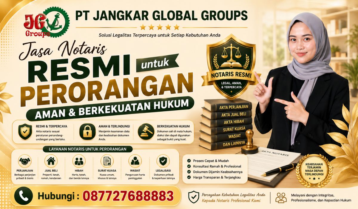 Jasa Notaris Resmi untuk Perorangan Aman & Berkekuatan Hukum