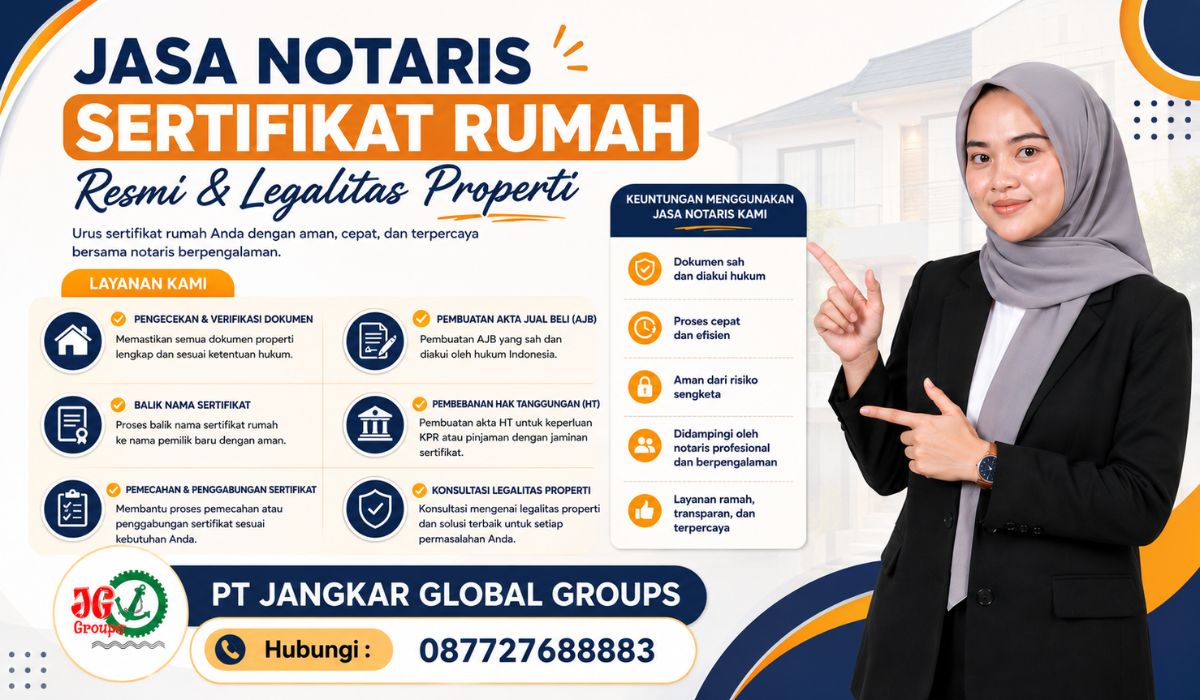 Jasa Notaris Sertifikat Rumah Resmi & Legalitas Properti