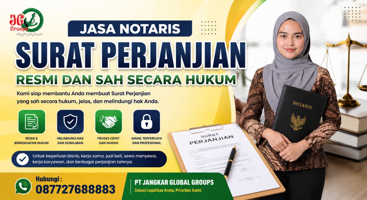Jasa Notaris Surat Perjanjian Resmi Dan Sah Secara Hukum