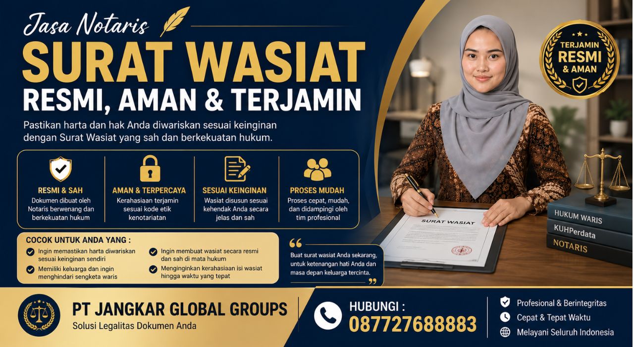 Jasa Notaris Surat Wasiat