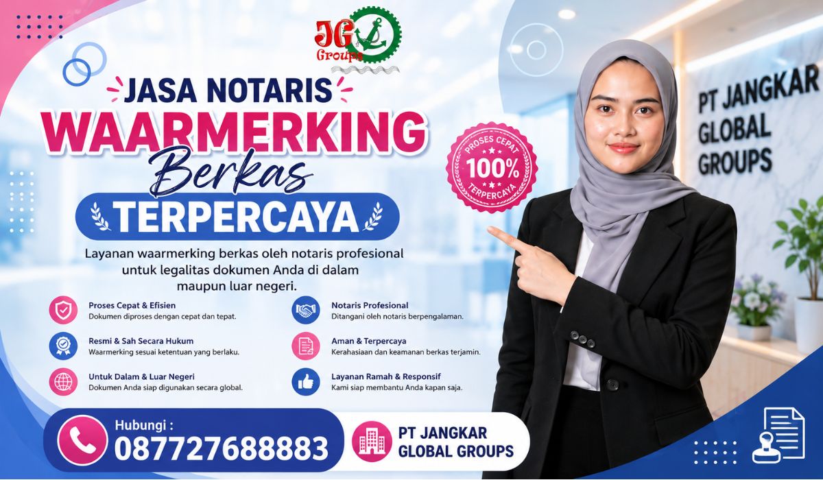 Jasa Notaris Waarmerking Berkas Terpercaya