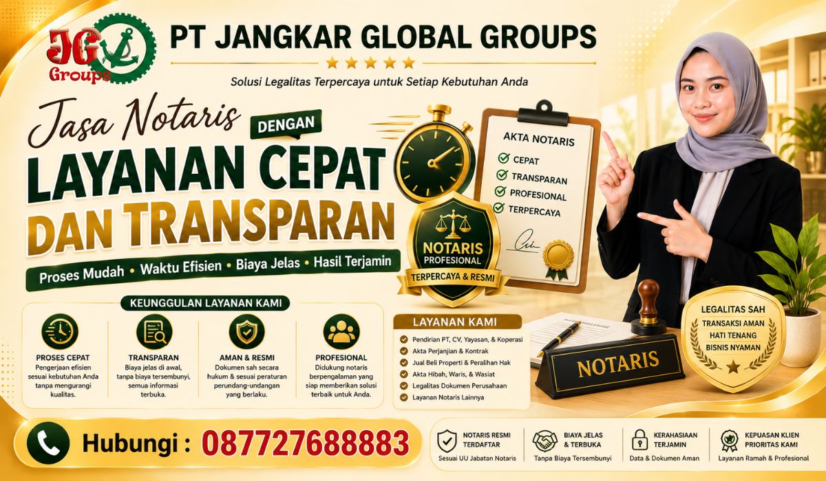 Jasa Notaris dengan Layanan Cepat dan Transparan