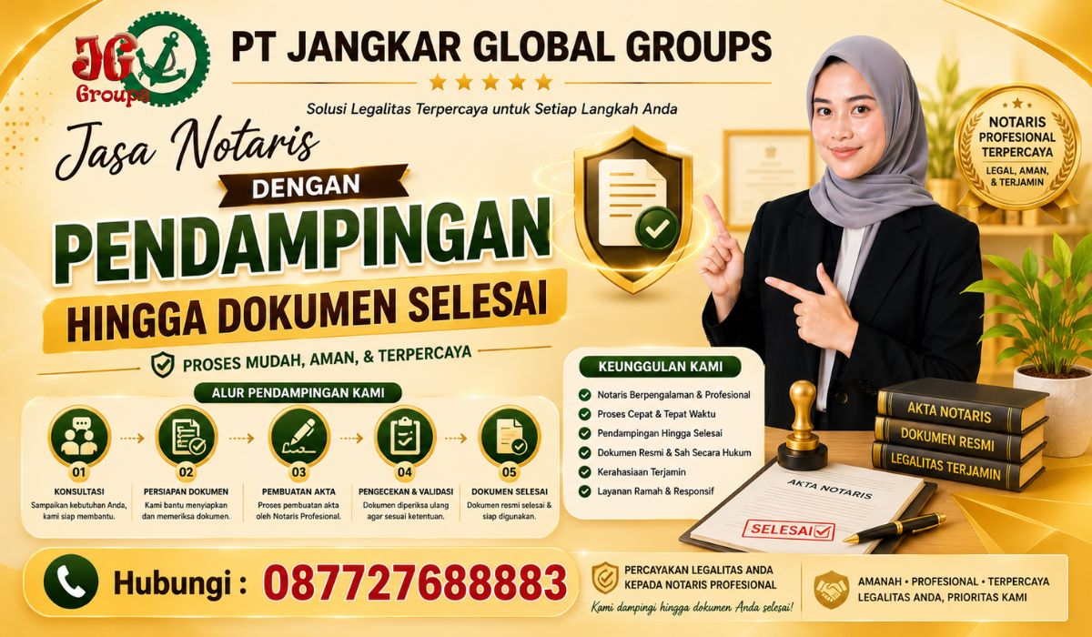Jasa Notaris dengan Pendampingan Hingga Dokumen Selesai