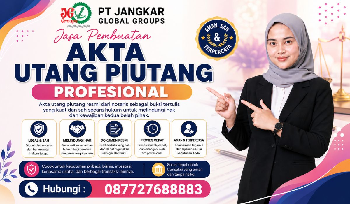 Jasa Pembuatan Akta Utang Piutang Profesional