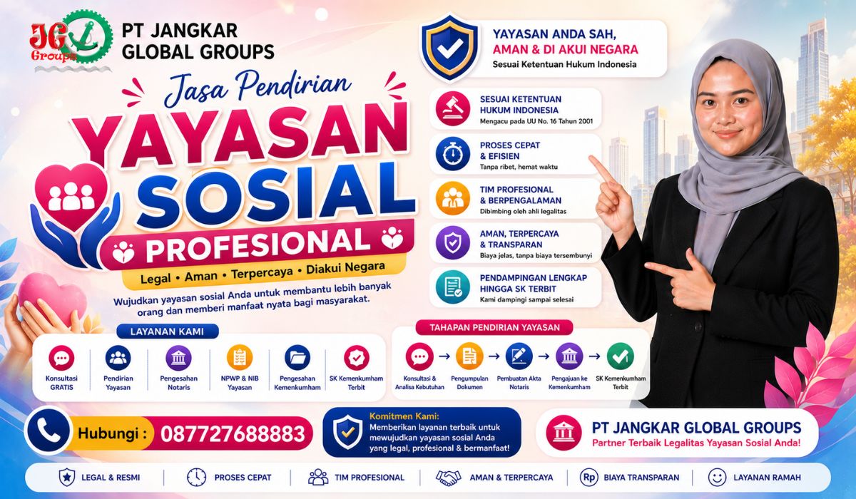 Jasa Pendirian Yayasan Sosial Profesional