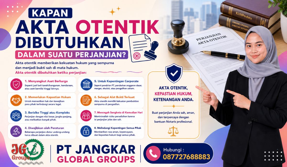 Kapan Akta Otentik Dibutuhkan dalam Suatu Perjanjian?