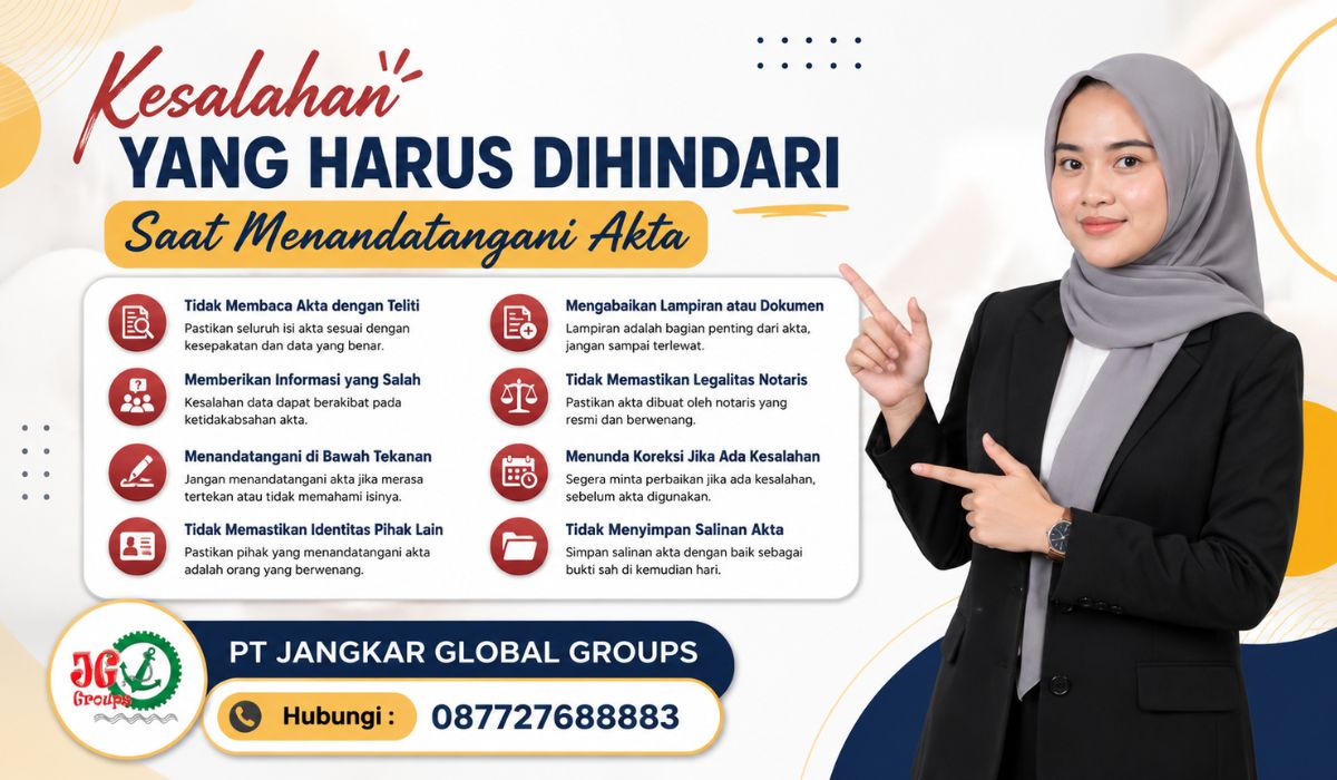 Kesalahan yang Harus Dihindari Saat Menandatangani Akta