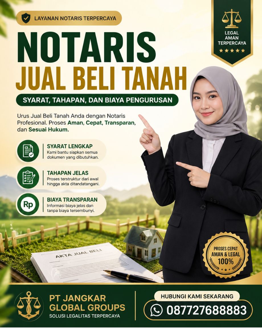 Notaris Jual Beli Tanah Syarat, Tahapan, dan Biaya Pengurusan