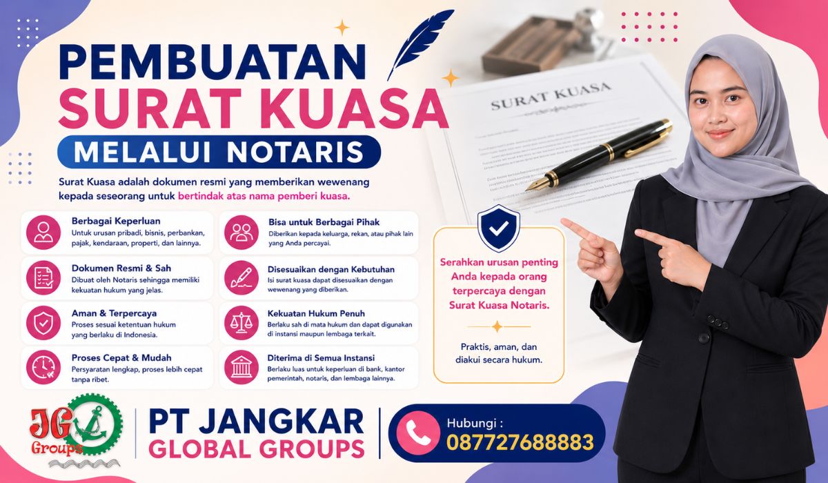 Pembuatan Surat Kuasa Melalui Notaris