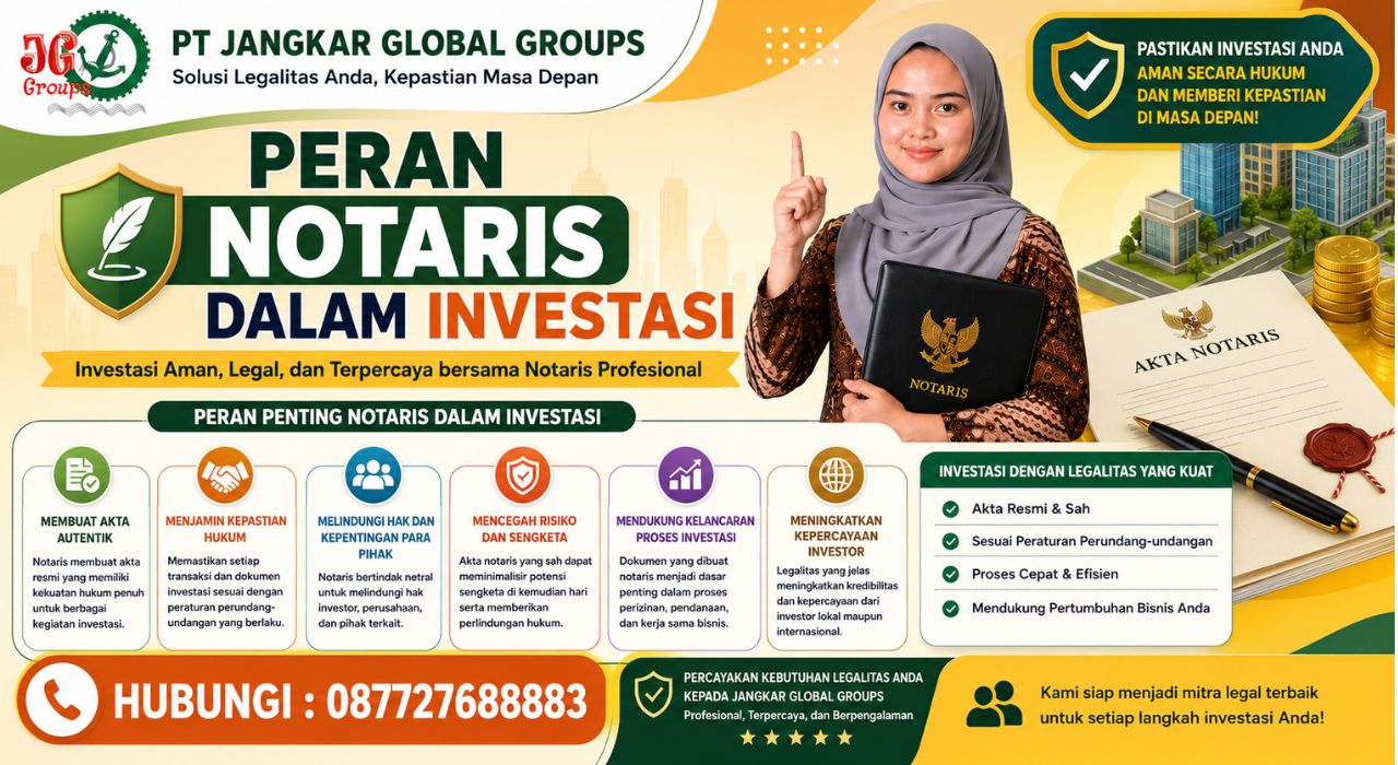 Peran Notaris dalam Investasi Amankan Legalitas Bisnis Anda