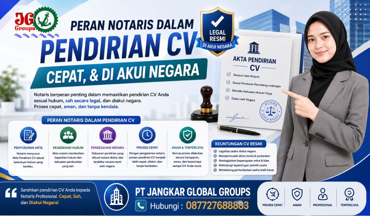 Peran Notaris dalam Pendirian CV Cepat, & Di akui Negara
