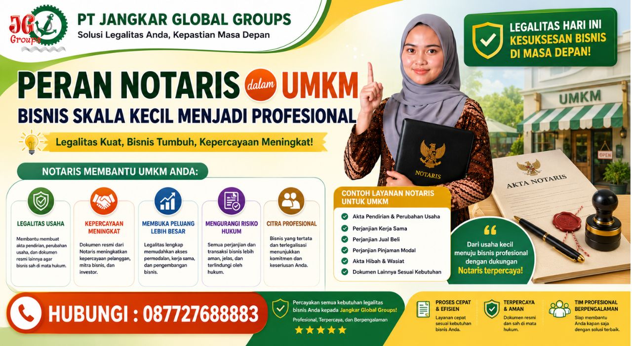 Peran Notaris dalam UMKM Bisnis Skala Kecil Menjadi Profesional