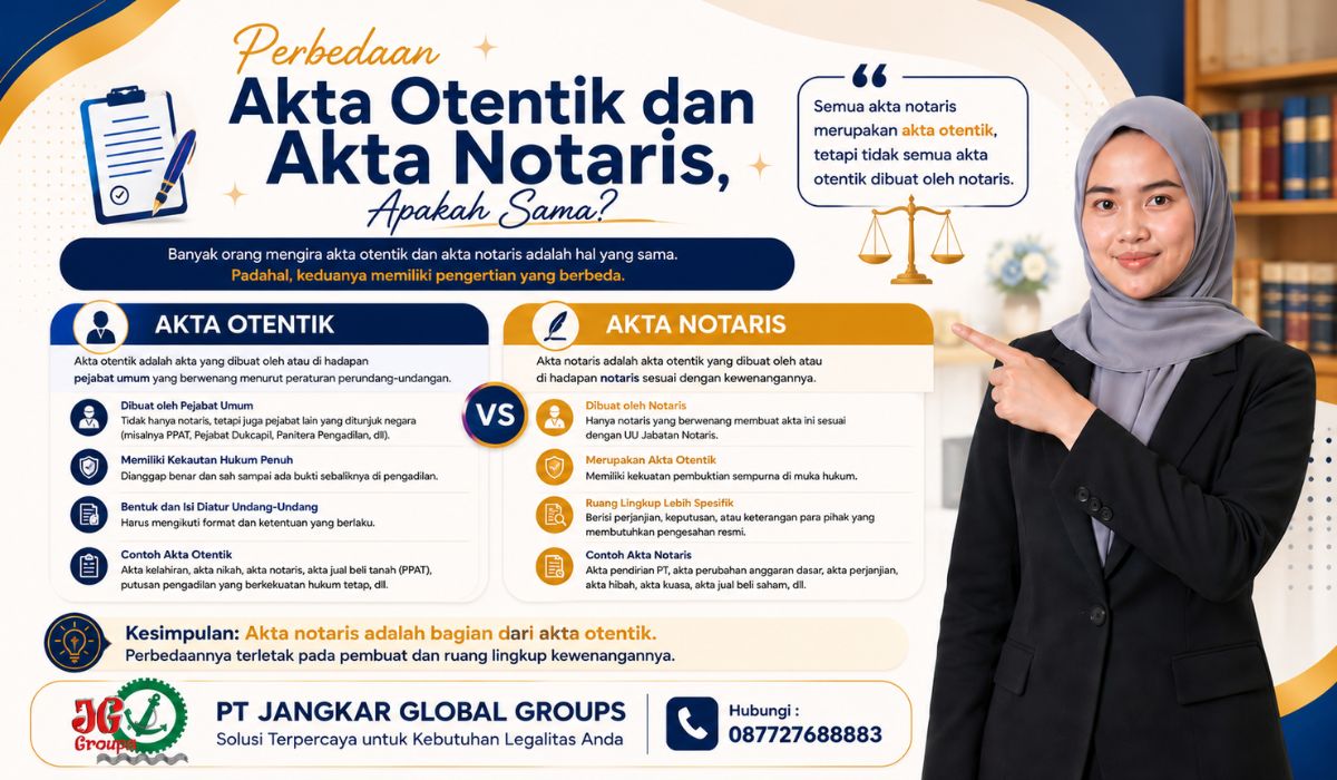 Perbedaan Akta Otentik dan Akta Notaris, Apakah Sama?