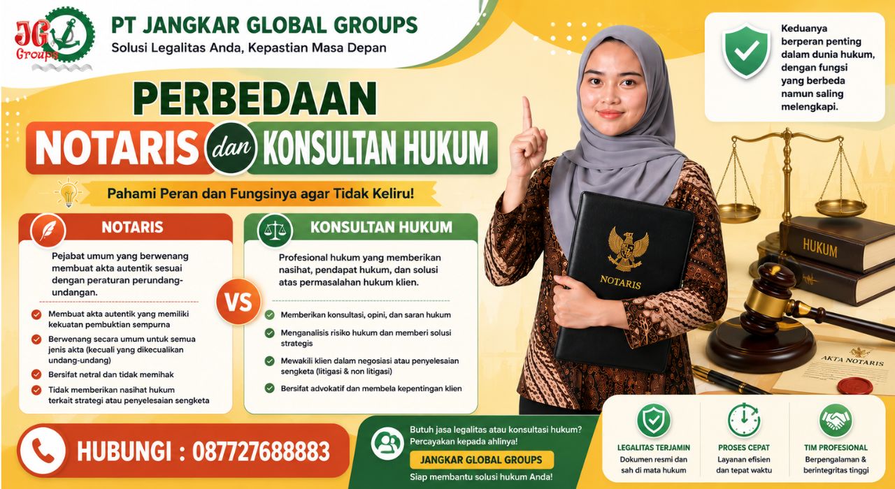Perbedaan Notaris dan Konsultan Hukum Memilih Ahli yang Tepat