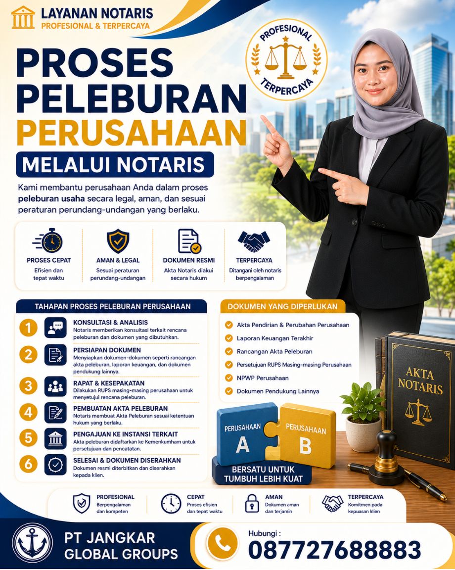 Proses Peleburan Perusahaan Melalui Notaris