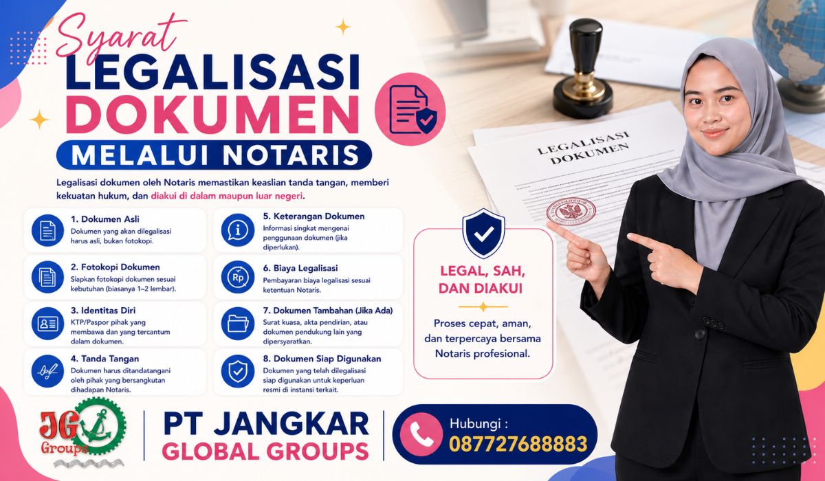 Syarat Legalisasi Dokumen Melalui Notaris